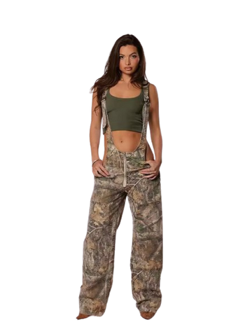 Camouflage Cargo Overalls